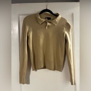 The Commons Tan Polo Wool Sweater